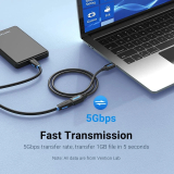 Vention Vention Кабел USB 3.0  Extension AM / AF - 0.5M Black - CBHBD CBHBD NEW снимка №4