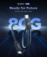 Orico Orico кабел Cable Thunderbolt 5 / USB4 - USB-C 80Gbps PD240W 1m Black - TBZ5-10-BK TBZ5-10-BK-BP NEW снимка №5 Orico Orico кабел Cable Thunderbolt 5 / USB4 - USB-C 80Gbps PD240W 1m Black - TBZ5-10-BK TBZ5-10-BK-BP NEW снимка №5