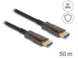  : DeLOCK Delock Aktives Optisches HDMI Kabel mit Metallarmierung 8K 60 Hz 50 m NEW