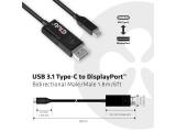 Club 3D USB Type C Cable to DP 1.4 8K60Hz M/M 1.8m снимка №4 Club 3D USB Type C Cable to DP 1.4 8K60Hz M/M 1.8m снимка №4