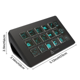 Ajazz Ajazz стрийминг хъб/дек Streaming HUB AKP153E Black AJ-AKP153E-BK NEW снимка №5