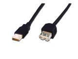 Assmann Cable USB2 A/A M/F 1.80m black кабели USB кабели USB-A Цена и описание.