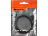 Canyon Micro USB cable 1m Black CNE-USBM1B снимка №2 Canyon Micro USB cable 1m Black CNE-USBM1B снимка №2