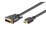 Описание и цена на Wentronic Cable DVI-D 18+1/HDMI A M/M 1m black