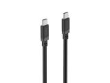 Hama Кабел USB-C мъжко USB-C мъжко, 60 W, 1 m, черен снимка №2