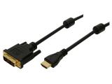 Описание и цена на LogiLink Video Cable HDMI to DVI 2m black