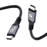 VCom VCom кабел Cable Thunderbolt 5 / USB4 - USB-C 80Gbps PD240W 0.6m Black - CU584M-0.6m CU584M-0.6m NEW снимка №2 VCom VCom кабел Cable Thunderbolt 5 / USB4 - USB-C 80Gbps PD240W 0.6m Black - CU584M-0.6m CU584M-0.6m NEW снимка №2
