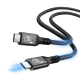 VCom VCom кабел Cable Thunderbolt 5 / USB4 - USB-C 80Gbps PD240W 0.3m Black - CU584M-0.3m CU584M-0.3m NEW снимка №3 VCom VCom кабел Cable Thunderbolt 5 / USB4 - USB-C 80Gbps PD240W 0.3m Black - CU584M-0.3m CU584M-0.3m NEW снимка №3