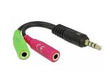 Описание и цена на DeLOCK Headset Adapter 1 x 3,5 mm 4 Pin Klinkenstecker > 2 x 3,5 mm 3 Pin Klinkenbuchse (OMTP) NEW