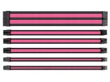 Описание и цена на THERMALTAKE Sleeved Cable Extension Kit, Black/Pink