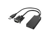 HAMA VGA+USB to HDMI Adapter FHD, HAMA-200342 адаптери видео HDMI / VGA Цена и описание.