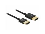  кабели: DeLock Cable High Speed HDMI with Ethernet - HDMI-A male > HDMI-A male 3D 4K 3 m Active Slim High Quality