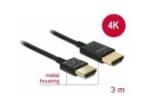 DeLock Cable High Speed HDMI with Ethernet - HDMI-A male > HDMI-A male 3D 4K 3 m Active Slim High Quality снимка №3