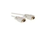 ACT Cable AK2185 1.8 metres Serial 1:1 connection cable 9 pin RS232 male - 9 pin RS232 male, White, Bulk кабели видео VGA Цена и описание.