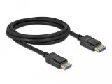  кабели: DeLock Cable DisplayPort 2.0 male / DisplayPort male 10K 2 m