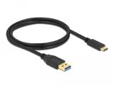 Описание и цена на DeLock SuperSpeed USB 10 Gbps (USB 3.2 Gen 2) Cable Type-A to USB Type-C 1m