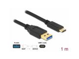 DeLock SuperSpeed USB 10 Gbps (USB 3.2 Gen 2) Cable Type-A to USB Type-C 1m снимка №2 DeLock SuperSpeed USB 10 Gbps (USB 3.2 Gen 2) Cable Type-A to USB Type-C 1m снимка №2