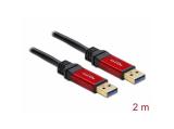 DeLock Cable USB 3.0 Type-A male > USB 3.0 Type-A male 2 m Premium снимка №2 DeLock Cable USB 3.0 Type-A male > USB 3.0 Type-A male 2 m Premium снимка №2