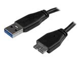  кабели: StarTech USB-A to Micro USB-B Cable, 0.5m, Slim, USB 3.0