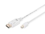  кабели: Digitus Mini DisplayPort to DisplayPort Cable 1 m, AK-340102-010-W