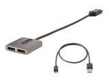 StarTech USB Powered 2-Port DisplayPort MST Hub Dual 4K 60Hz снимка №2 StarTech USB Powered 2-Port DisplayPort MST Hub Dual 4K 60Hz снимка №2