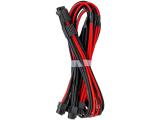  кабели: CABLEMOD E-Series Pro ModMesh Sleeved 12VHPWR PCI-e Cable Black / Red 60 cm