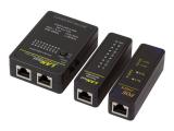 LogiLink  Tester for RJ11, RJ45 and BNC cables, with remote unit & PoE Finder WZ0015P инструменти тестер  за мрежов кабел  Цена и описание.