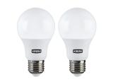  електрически крушки: XAVAX Комплект LED крушки, е27, 8W, 806 lm, 3000 K, bulb, 2 броя