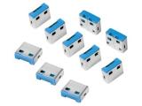 кабели: LogiLink USB-A Portblockers, 10 pcs, Blue кабели: LogiLink USB-A Portblockers, 10 pcs, Blue