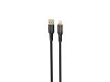  кабели: TELLUR USB-A to Lightning Cable 1m black, TLL155701