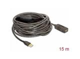 Описание и цена на DeLock USB 2.0 Type-A Extension cable 15m, DELOCK-82689