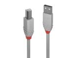  кабели: Lindy USB 2.0 Type A to B Cable 2m, Grey