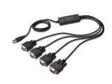  кабели: Digitus USB 2.0 to 4x RS232 Serial Adapter Cable