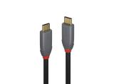 Описание и цена на Lindy USB 3.2 Type C to C Cable 1.5m, 20Gbps, 5A, PD, Anthra Line