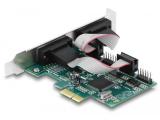 DeLock 4x RS232 Serial PCI-E Card адаптери разширителни карти PCI-E Цена и описание.