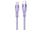 Описание и цена на TELLUR Silicone Type-C To Lightning Cable 1m, Purple