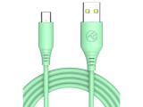  кабели: TELLUR USB-A to USB-C cable, 3A, 1m, Green