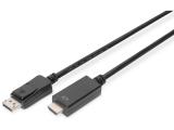Описание и цена на Digitus DisplayPort 1.2 to HDMI 2.0 Cable 1m AK-340303-010-S