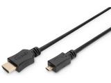 Описание и цена на Digitus Micro HDMI to HDMI cable with Ethernet 2m AK-330109-020-S