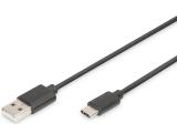 Описание и цена на Digitus USB 2.0 Type-A to Type-C Cable 1.8m DB-300136-018-S