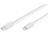  кабели: Digitus USB-C to Lightning cable 1m DB-600109-010-W
