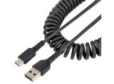 StarTech Coiled Heavy Duty USB-A to USB-C Cable 1m R2ACC-1M-USB-CABLE кабели USB кабели USB-A / USB-C Цена и описание.