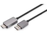 Описание и цена на Digitus DisplayPort 1.4 to HDMI 2.1 Video cable 1.8m DB-340305-018-S