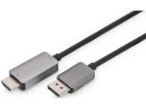  кабели: Digitus DisplayPort 1.4 to HDMI Video cable 1m DB-340305-010-S