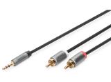 Digitus 3.5 mm stereo jack to RCA Audio adapter cable 3m кабели аудио 3.5mm Stereo Jack / RCA Цена и описание.