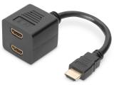 Описание и цена на Digitus HDMI Y-Splitter Cable 20cm AK-330400-002-S