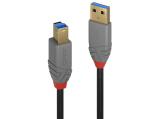  кабели: Lindy USB 3.2 Type A to B Cable 5m, Anthra Line