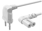 HAMA Angled Europlug to C7 Power Cord 5m кабели захранващи IEC C7 / Europlug Цена и описание.
