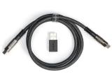  кабели: Keychron Double-Sleeved Geek USB-C Cable 1m, Black