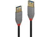 удължители кабели: Lindy USB 3.2 Type A Extension Cable 0.5m, 5Gbps, Anthra Line